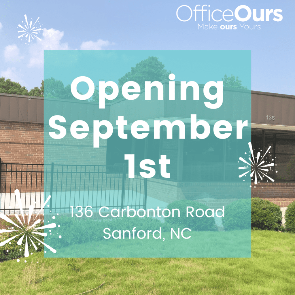New Office Ours Location Opening September 1st